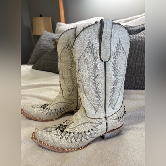 Idyllwind Miranda Lambert White Western Boots size 8 - Picture 9 of 14